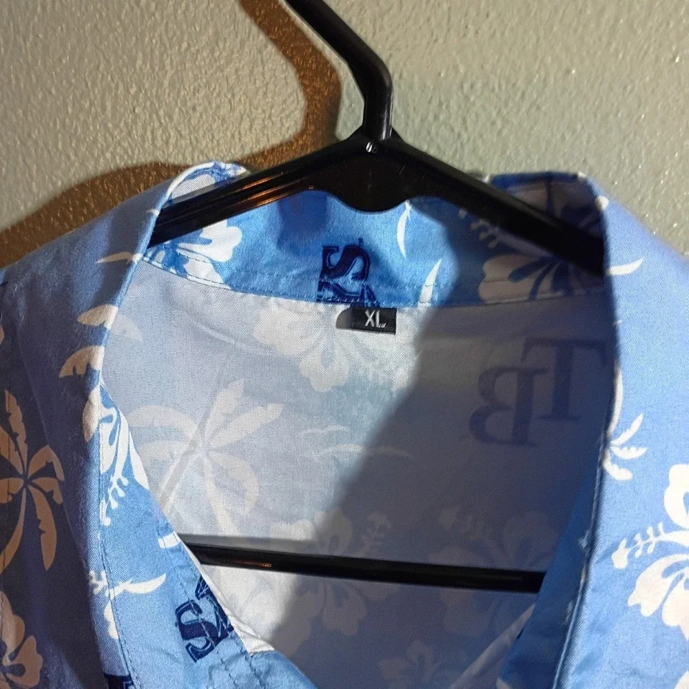 Tampa Bay Devil Rays Hawaiian MLB Baseball Button-down Mens XL #Summer Baseball